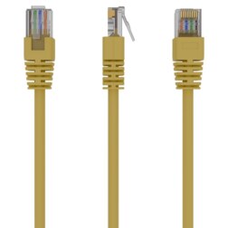 Gembird PP12-1M/Y cable de red Amarillo Cat5e U/UTP (UTP)