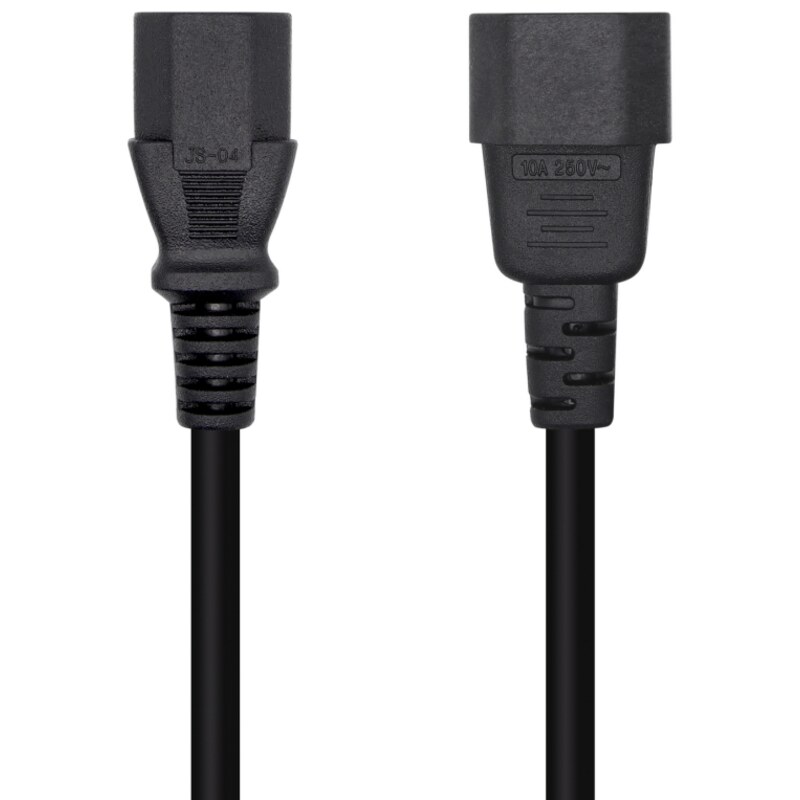 AISENS Cable Alimentación CPU, C13/H-C14/M, Negro, 3.0m
