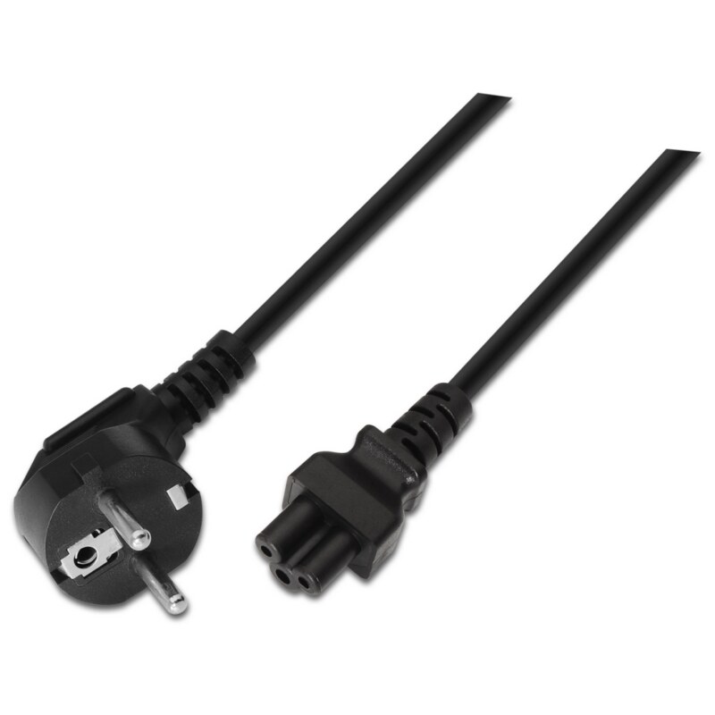 AISENS A132-0172 cable de transmisión Negro 1,5 m CEE7/7 C5 acoplador