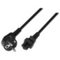 AISENS A132-0172 cable de transmisión Negro 1,5 m CEE7/7 C5 acoplador