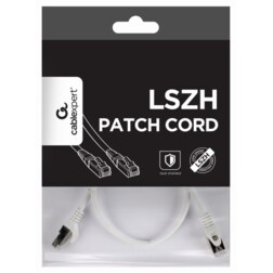 Gembird PP6A-LSZHCU-W-0.5M cable de red Blanco 0,5 m Cat6a S/FTP (S-STP)