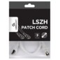 Gembird PP6A-LSZHCU-W-0.5M cable de red Blanco 0,5 m Cat6a S/FTP (S-STP)