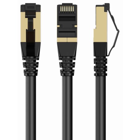 Gembird PP8-LSZHCU-BK-1.5M cable de red Negro 1,5 m Cat8 S/FTP (S-STP)