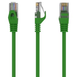 Gembird PP6U-0.25M/G cable de red Verde 0,25 m Cat6 U/UTP (UTP)
