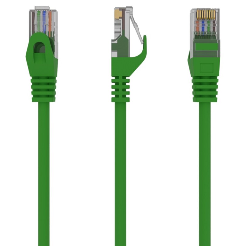 Gembird PP6U-0.25M/G cable de red Verde 0,25 m Cat6 U/UTP (UTP)