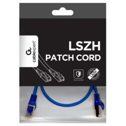 Gembird PP6A-LSZHCU-B-0.5M cable de red Azul 0,5 m Cat6a S/FTP (S-STP)