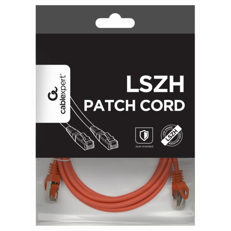 Gembird PP6A-LSZHCU-R-2M cable de red Rojo Cat6a S/FTP (S-STP)