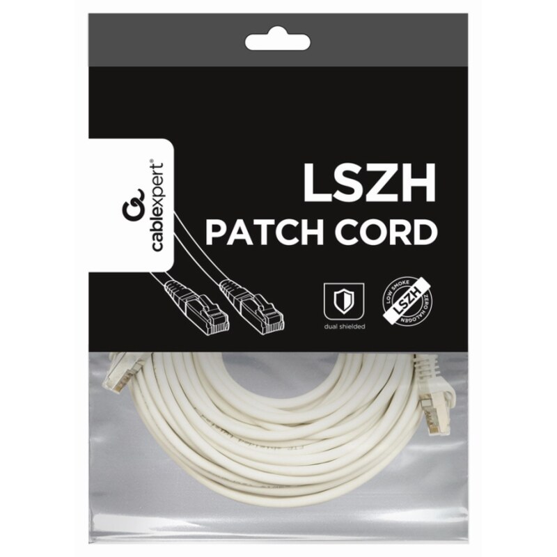Gembird PP6A-LSZHCU-W-10M cable de red Blanco Cat6a S/FTP (S-STP)
