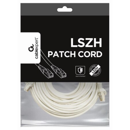 Gembird PP6A-LSZHCU-W-10M cable de red Blanco Cat6a S/FTP (S-STP)