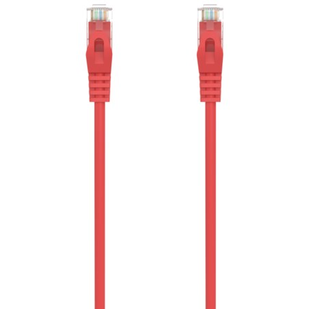 AISENS Cable de Red Latiguillo RJ45 LSZH Cat.6A 500 Mhz UTP Awg24, Rojo, 25CM