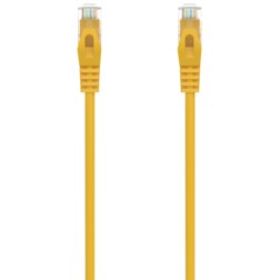 AISENS Cable de Red Latiguillo RJ45 LSZH Cat.6A 500 Mhz UTP AWG24, Amarillo, 2.0M