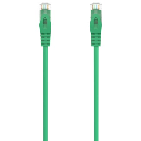 AISENS Cable de Red Latiguillo RJ45 LSZH Cat.6A 500 Mhz UTP AWG24, Verde, 1.5M