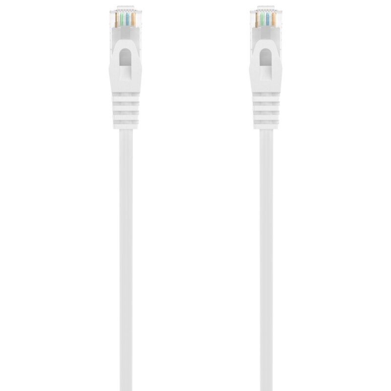 AISENS Cable de Red Latiguillo RJ45 LSZH Cat.6A 500 Mhz UTP AWG24, Blanco, 1.5M
