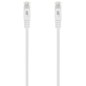 AISENS Cable de Red Latiguillo RJ45 LSZH Cat.6A 500 Mhz UTP AWG24, Blanco, 1.5M