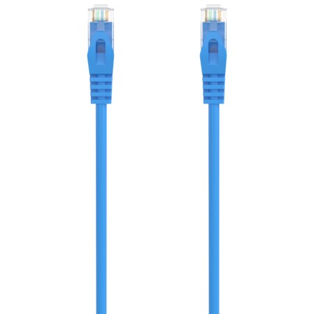 AISENS Cable de Red Latiguillo RJ45 LSZH Cat.6A 500 Mhz UTP AWG24, Azul, 0.5M