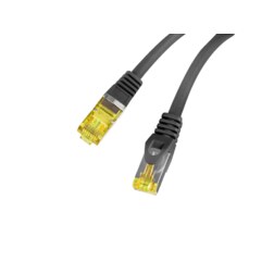 Lanberg PCF6A-10CU-0025-BK cable de red Negro 0,25 m Cat6a S/FTP (S-STP)