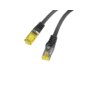 Lanberg PCF6A-10CU-0025-BK cable de red Negro 0,25 m Cat6a S/FTP (S-STP)