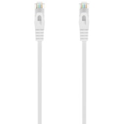 AISENS Cable de Red Latiguillo RJ45 LSZH Cat.6A 500 Mhz UTP AWG24, Blanco, 2.0M