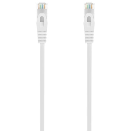 AISENS Cable de Red Latiguillo RJ45 LSZH Cat.6A 500 Mhz UTP AWG24, Blanco, 2.0M