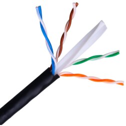 AISENS A135-0263 cable de red Negro 100 m Cat6 U/UTP (UTP)