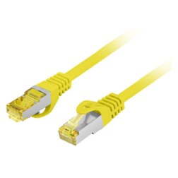 Lanberg PCF6A-10CU-0050-Y cable de red Amarillo 0,5 m Cat6a S/FTP (S-STP)