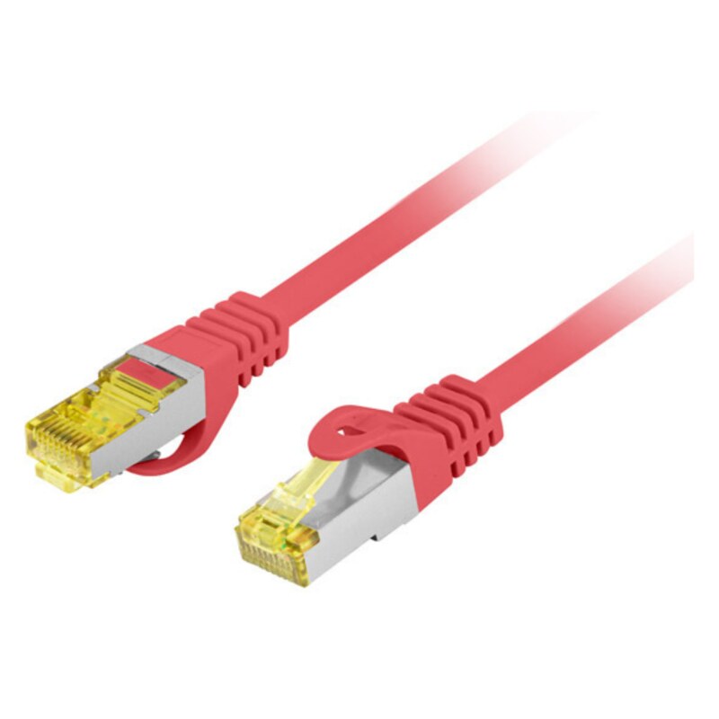 Lanberg PCF6A-10CU-0025-R cable de red Rojo 0,25 m Cat6a S/FTP (S-STP)