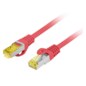 Lanberg PCF6A-10CU-0025-R cable de red Rojo 0,25 m Cat6a S/FTP (S-STP)