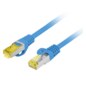 Lanberg PCF6A-10CU-0100-B cable de red Azul 1 m Cat6a S/FTP (S-STP)