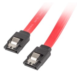 Lanberg CA-SASA-14CU-0050-R cable de SATA 0,5 m SATA 7-pin Rojo