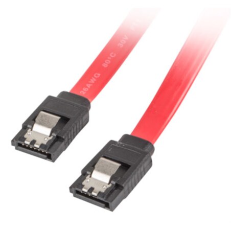 Lanberg CA-SASA-14CU-0050-R cable de SATA 0,5 m SATA 7-pin Rojo