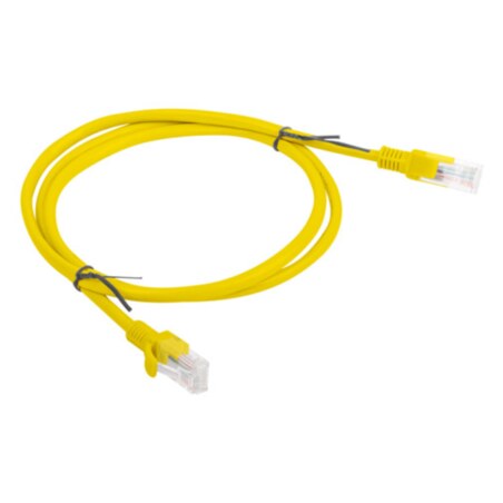 Lanberg PCU6-10CC-0100-Y cable de red Amarillo 1 m Cat6 U/UTP (UTP)