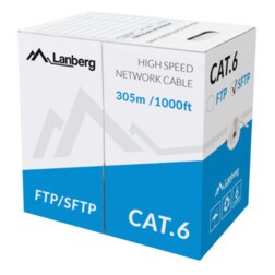 Lanberg LCS6-11CU-0305-S cable de red Gris 305 m Cat6 SF/UTP (S-FTP)