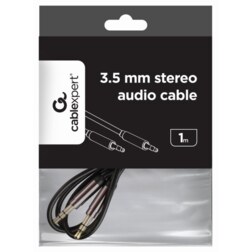 Gembird CCAP-444-1M cable de audio 3,5mm Negro