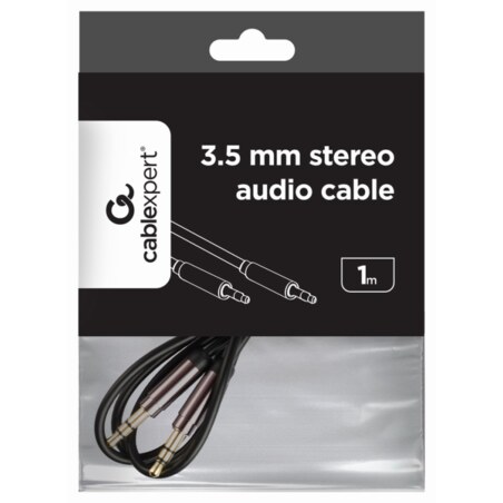 Gembird CCAP-444-1M cable de audio 3,5mm Negro