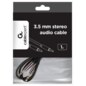 Gembird CCAP-444-1M cable de audio 3,5mm Negro