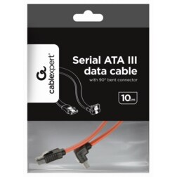 Gembird CC-SATAM-DATA90 cable de SATA 0,5 m Negro, Rojo