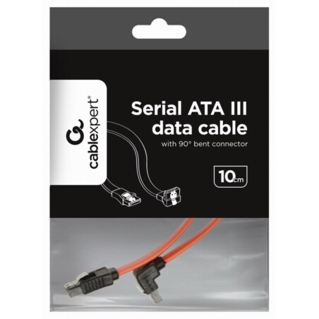 Gembird CC-SATAM-DATA90 cable de SATA 0,5 m Negro, Rojo