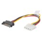 Lanberg CA-SAHD-10CU-0015 cable de SATA 0,15 m Molex (4-pin) SATA de 15 pines Negro, Rojo, Amarillo