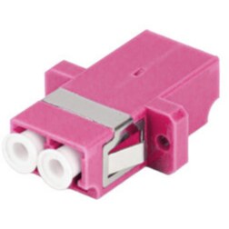 Lanberg FA-LCUP-MD41-0001-VT adaptador de fibra óptica LC 1 pieza(s) Púrpura, Blanco