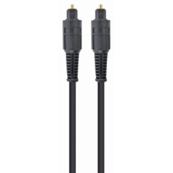 Gembird Toslink, 2m cable de audio Negro