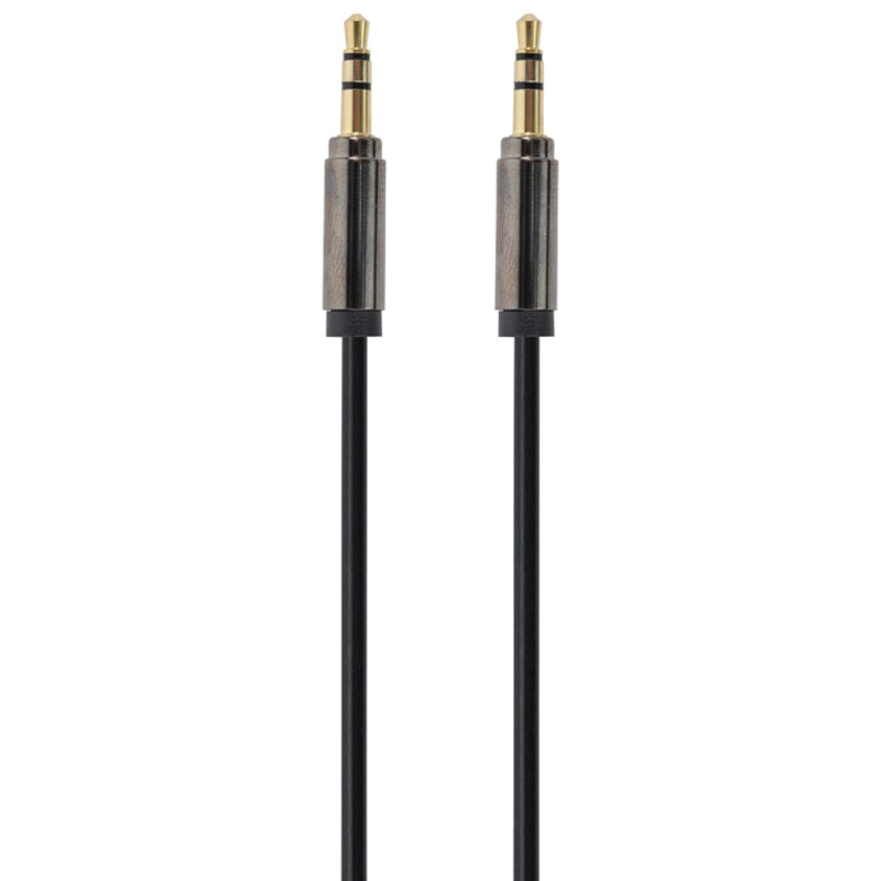 Gembird Cable CCAP-444-0.75M (Mini Jack M - Mini Jack M; 0,75m; black color) cable de audio 3,5mm Negro