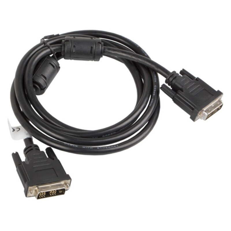 Lanberg CA-DVIS-10CC-0018-BK cable DVI 1,8 m DVI-D Negro