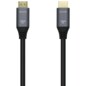 AISENS Cable HDMI V2.1 Ultra Alta Velocidad / HEC 8k@60Hz 48Gbps, A/M-A/M, Gris/Negro, 1.5m