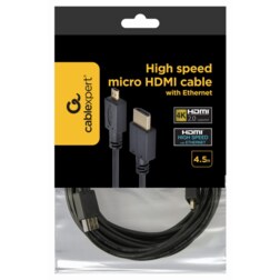 Gembird 4.5m HDMI-M/micro HDMI-M cable HDMI 4,5 m HDMI tipo A (Estándar) HDMI tipo D (Micro) Negro