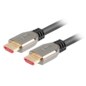 Lanberg CA-HDMI-30CU-0010-BK cable HDMI 1 m HDMI tipo A (Estándar) Negro, Plata