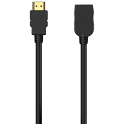 AISENS Cable HDMI V2.0 Prolongador Premium Alta Velocidad / Hec 4K@60Hz 18Gbps, A/M-A/H, Negro, 5.0M