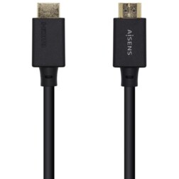 AISENS Cable HDMI V2.1 Ultra Alta Velocidad / HEC Certificado 8k@60Hz 48Gbps, A/M-A/M, Negro, 1.5m