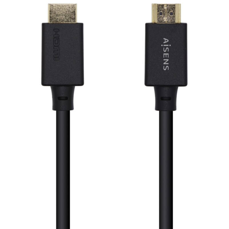 AISENS Cable HDMI V2.1 Ultra Alta Velocidad / HEC Certificado 8k@60Hz 48Gbps, A/M-A/M, Negro, 1.5m