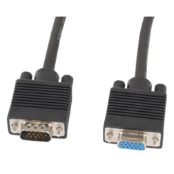 Lanberg CA-VGAC-10CC-0018-B+ cable VGA 1,8 m VGA (D-Sub) Negro