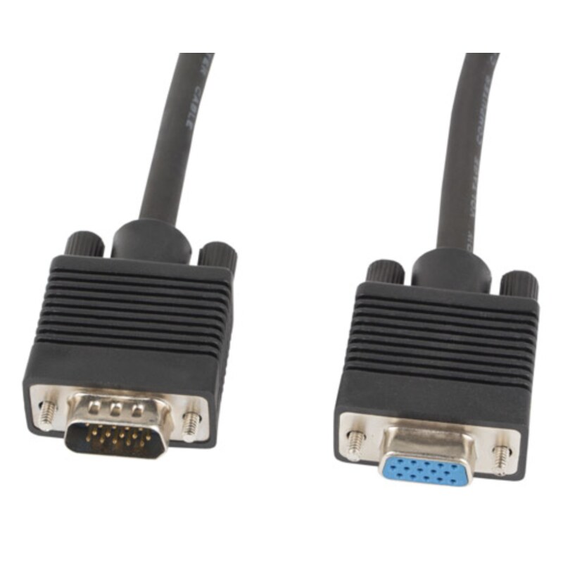 Lanberg CA-VGAC-10CC-0018-B+ cable VGA 1,8 m VGA (D-Sub) Negro